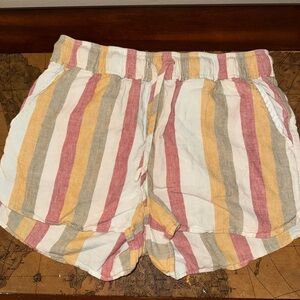 🩳Thread & Supply Multicolor Striped Women Shorts🩳